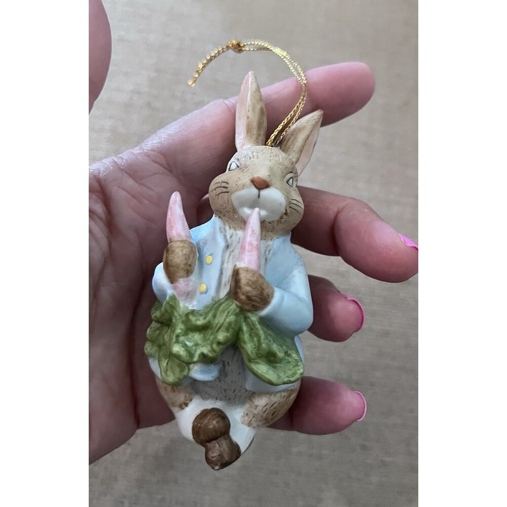 Vtg 1985 Schmid Beatrix Potter PETER RABBIT Collectible ORNAMENT Holiday